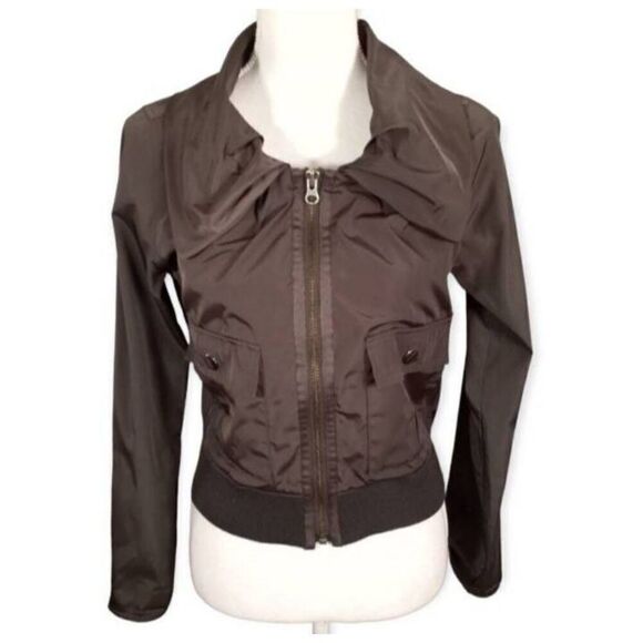 SIMPLY VERA VERA WANG GRAY/BROWN JACKET SZ.XS EUC. - Picture 2 of 9